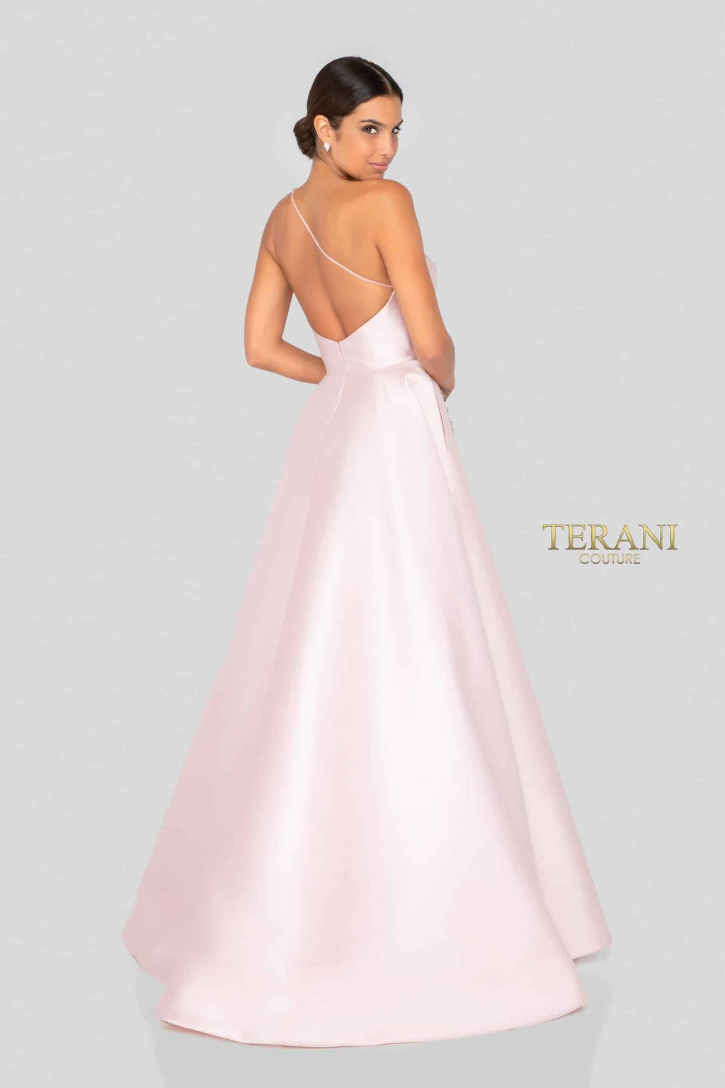 Terani Couture 1912E9202 One Shoulder Long Ball Gown
