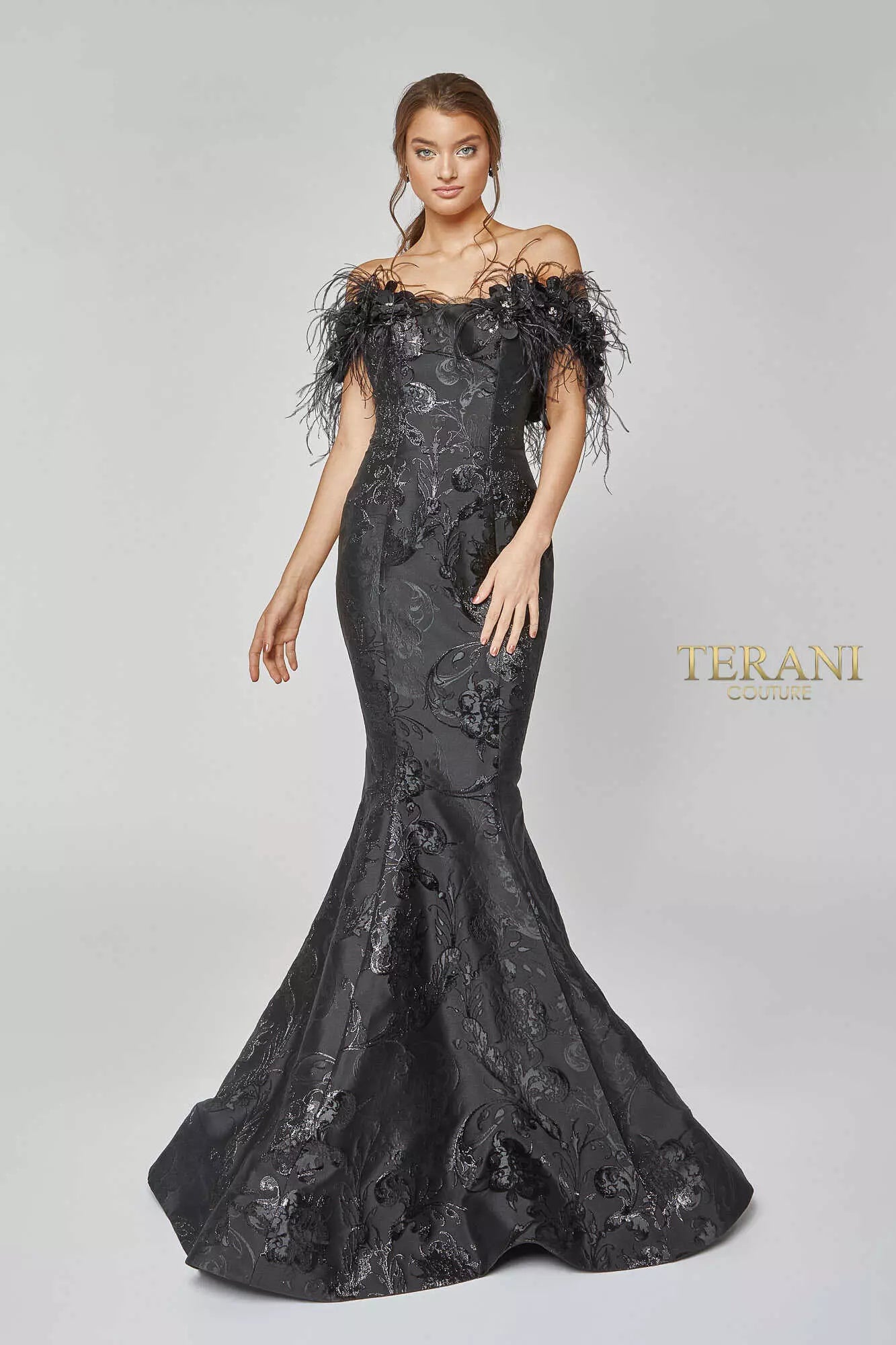 Terani Couture 1921E0136 Long Formal Prom Dress