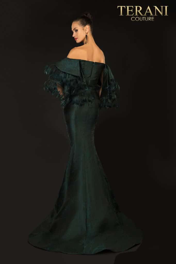 Terani Couture 2021E2796 Off Shoulder Long Evening Gown