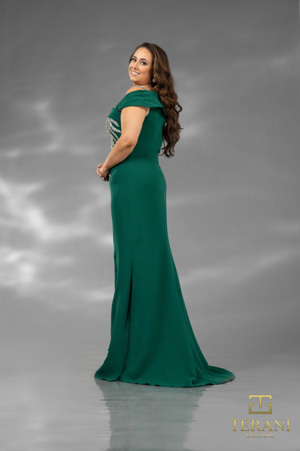 Terani Couture 2111M5289 Sleek Long Mother Of The Bride Dress