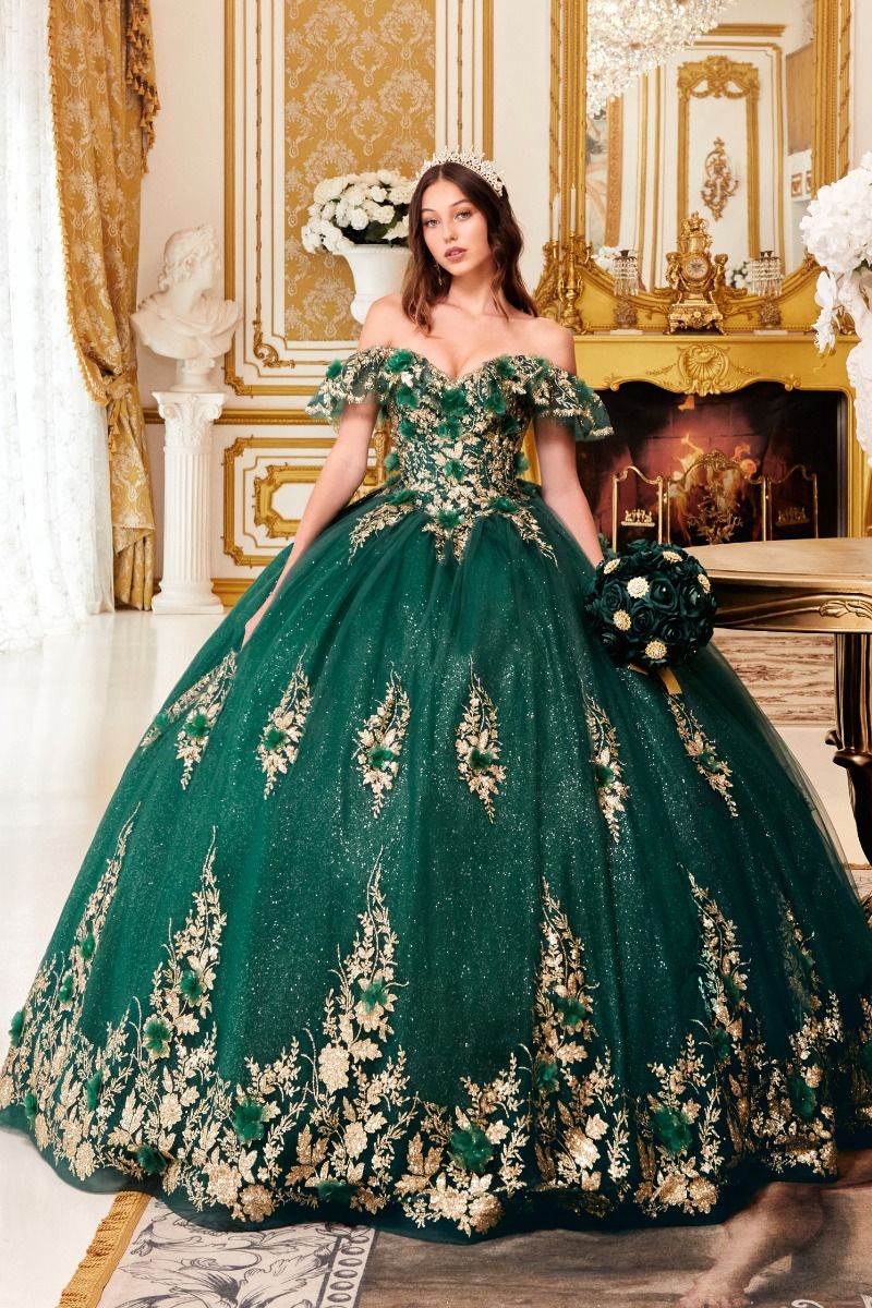 Long Ball Gown Quinceañera Dress by LaDivine 15701