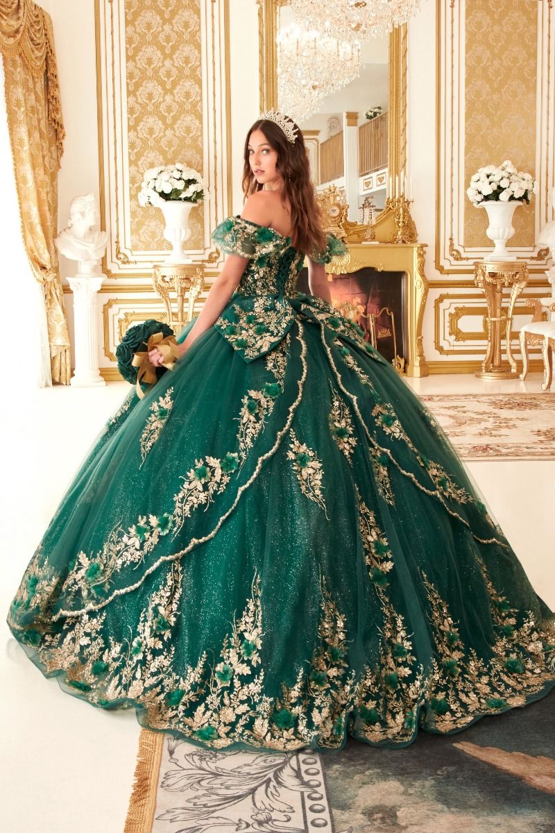 Long Ball Gown Quinceañera Dress by LaDivine 15701