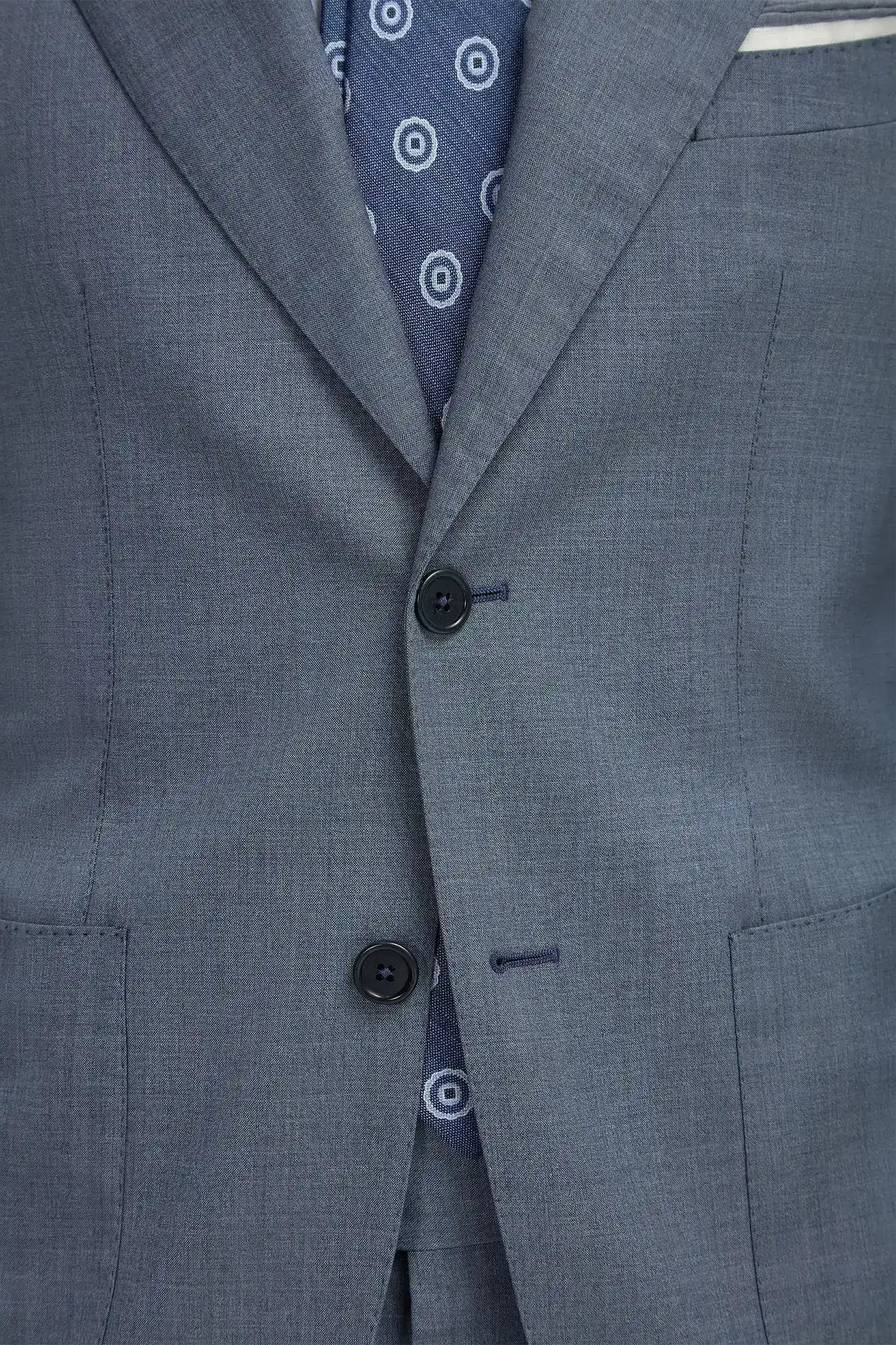 Dusty blue suit - Made in Italy