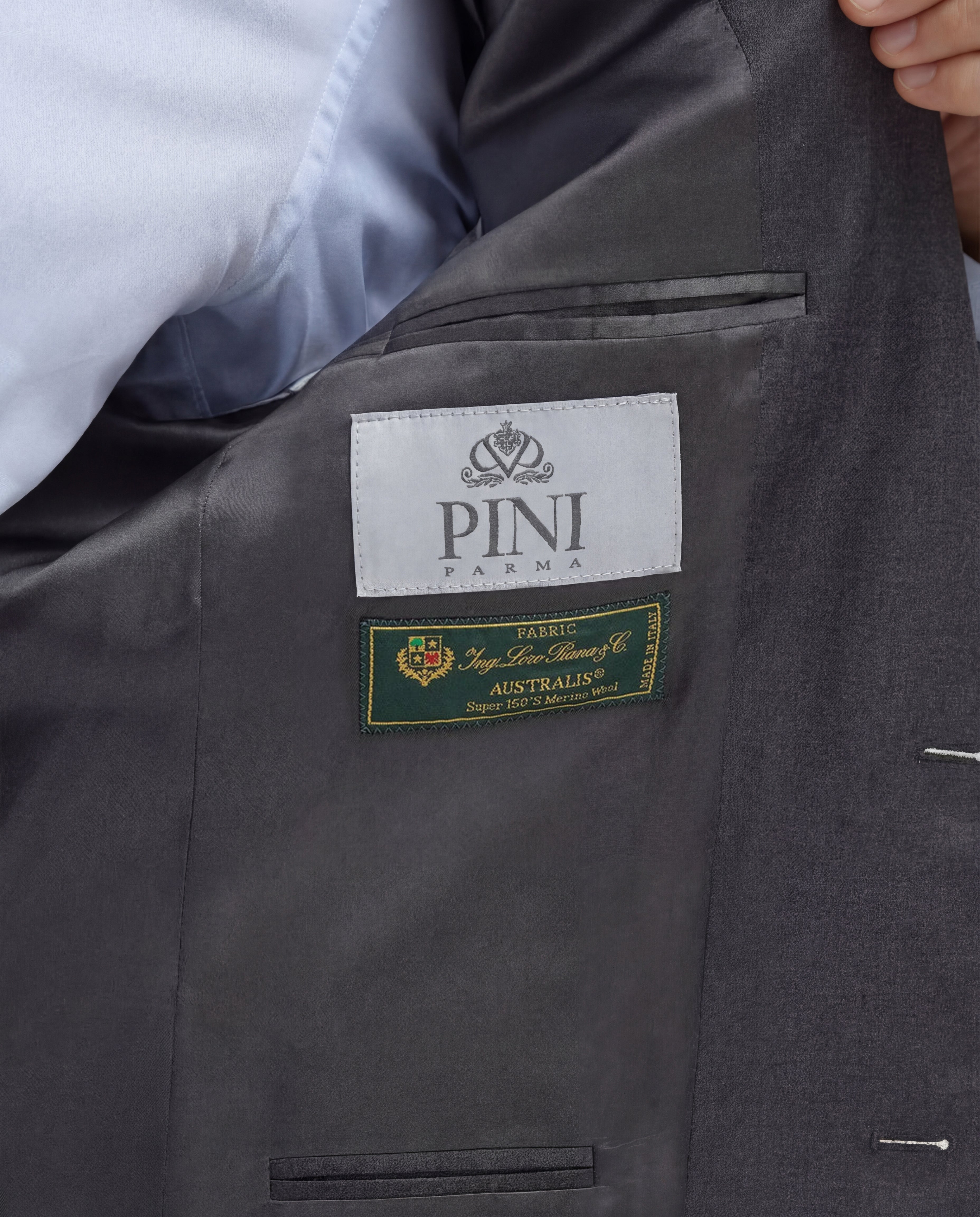 Grey full canvas suit - Made in Italy