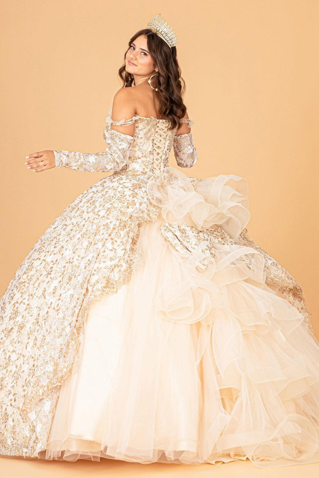 Long Ball Gown Quinceanera Dress