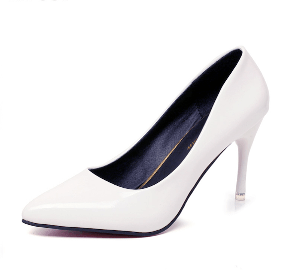 Wedding Pointed Patent Leather Shoes High Heels