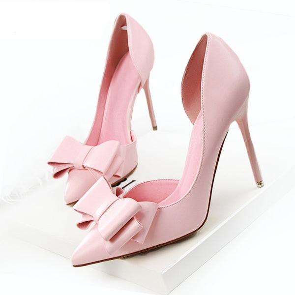 Women's Hollow Pointed Toes High Heels Bridal Shoes