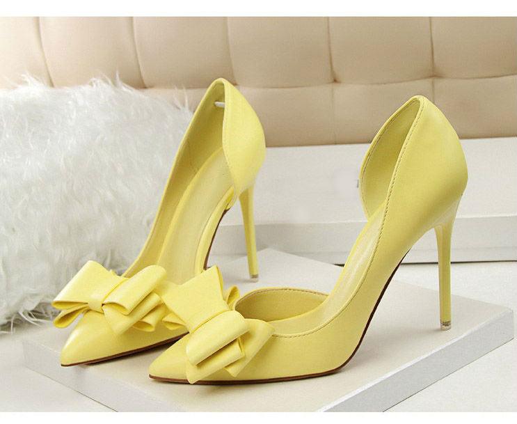 Women's Hollow Pointed Toes High Heels Bridal Shoes