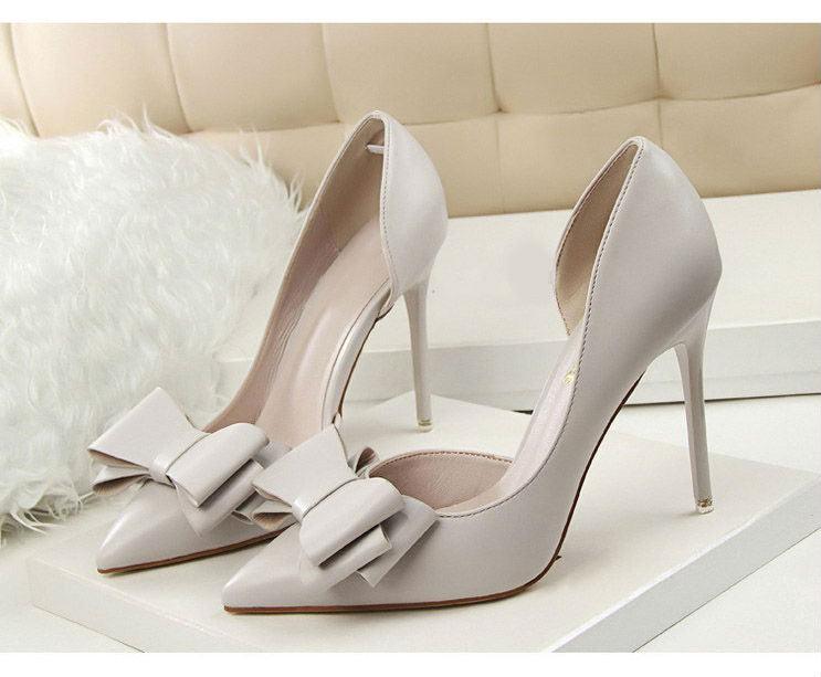 Women's Hollow Pointed Toes High Heels Bridal Shoes